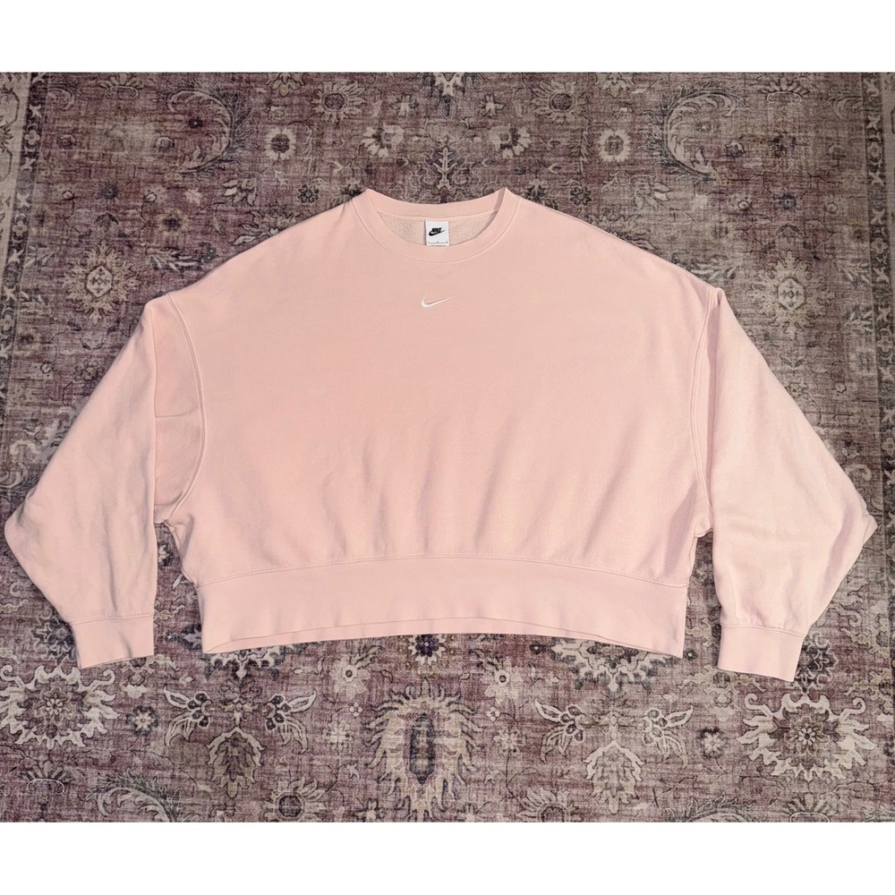 Nike Sportswear Phoenix Fleece Oversized Sweatshirt Pink Foam DJ7665-864 Large